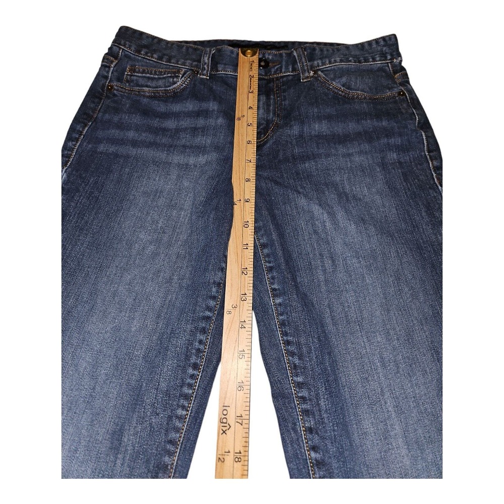 Calvin Klein Jeans 29/8 Women's Skinny Blue Denim Embroidered Preppy Hipster - Picture 5 of 9